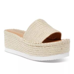 Wild Pair Woven Slide Wedge Sandals NWB